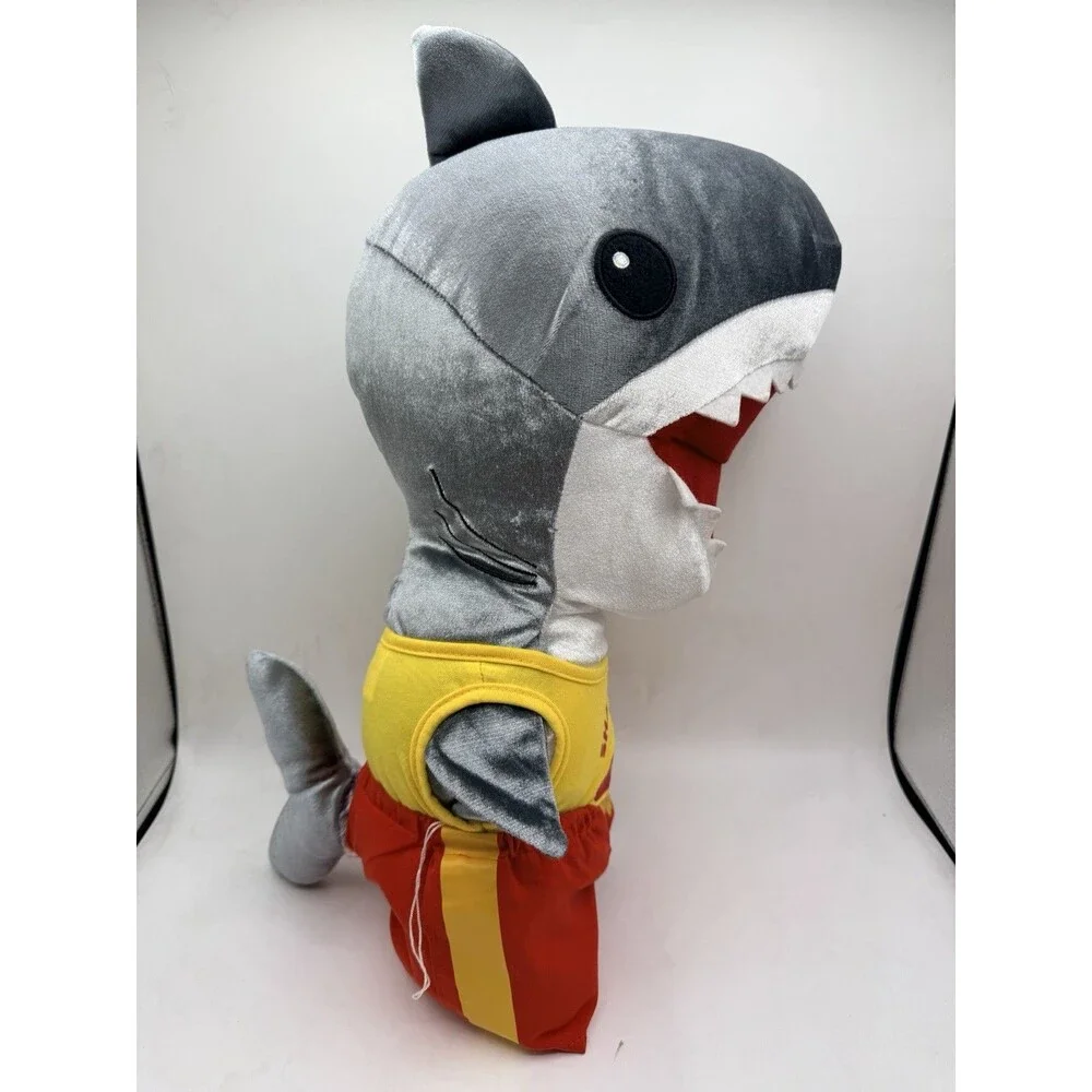 Build A Bear Shark Week 35th Anniversary Great White Shark Plush w Guard Clothes